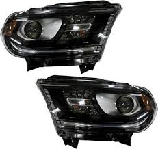 2503 | 2016-2020 DODGE DURANGO RT Headlamp assy composite Halogen; w/o LED Lamp; Black Trim | CH2503302|68299134AE