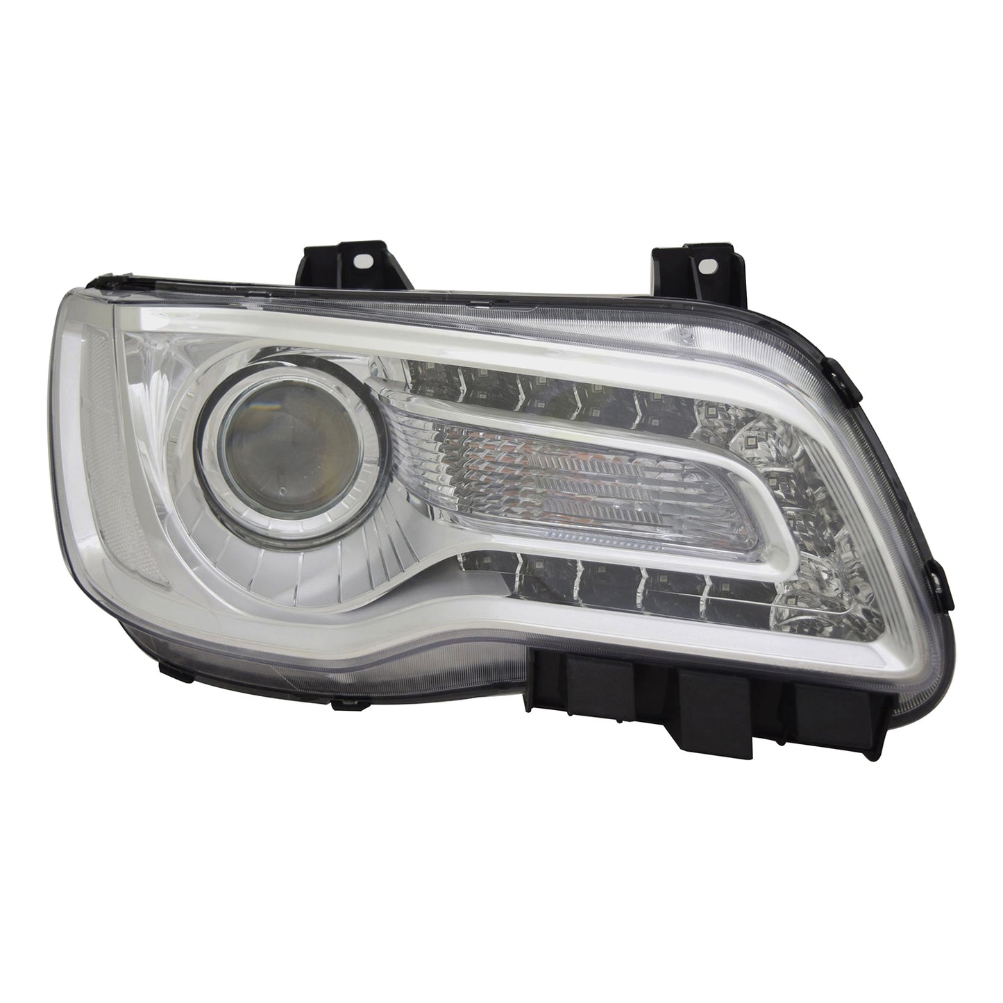 1160 | 2018-2021 CHRYSLER 300 RT Headlamp assy composite Halogen; Code [LMC]/[MFP]; Projector Type; Chrome Bezel | CH2503322|68402946AA