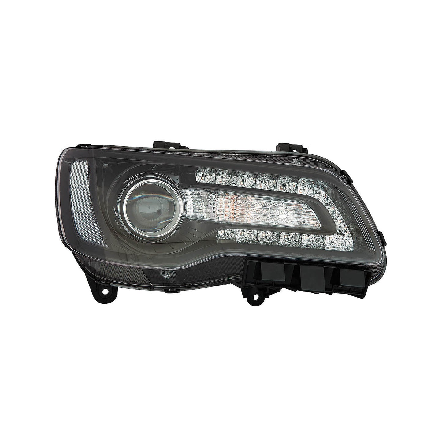 2503 | 2018-2021 CHRYSLER 300 RT Headlamp assy composite Halogen; Code [LMC]/[MFA]; Projector Type; Black Bezel | CH2503331|68402948AA