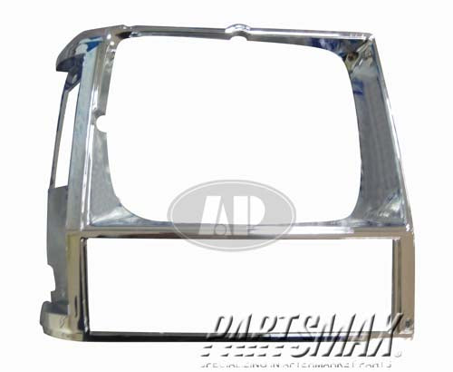 2512 | 1984-1990 JEEP CHEROKEE LT Headlamp door except Grand Wagoneer; w/single lamp; bright | CH2512109|55002245