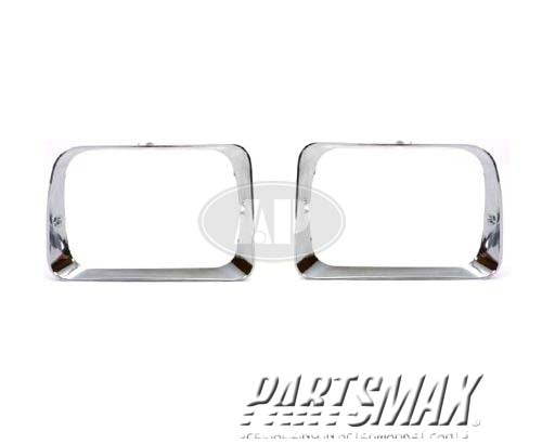 2512 | 1992-1993 DODGE RAMCHARGER LT Headlamp door w/single rectangular lamps | CH2512118|55054645