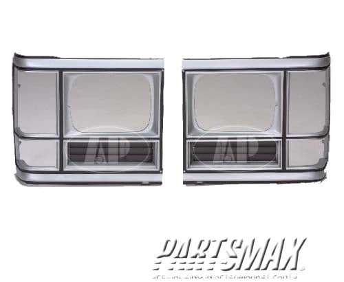 2512 | 1986-1993 DODGE B250 LT Headlamp door w/single rectangular headlamps; prime | CH2512133|4249589