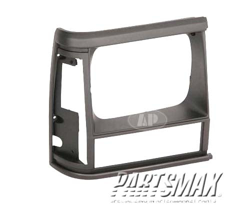 2513 | 1991-1996 JEEP CHEROKEE RT Headlamp door w/single lamps; black & bright | CH2513123|55034078