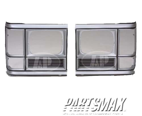 2513 | 1986-1993 DODGE B350 RT Headlamp door w/single rectangular headlamps; prime | CH2513133|4249588