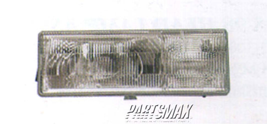 2518 | 1988-1993 DODGE DYNASTY LT Headlamp lens/housing all | CH2518106|4388835