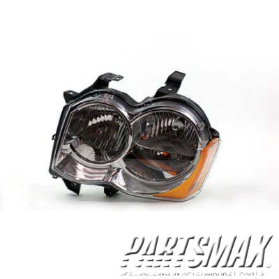 2518 | 2009-2010 JEEP GRAND CHEROKEE LT Headlamp lens/housing Grand Cherokee; Halogen | CH2518131|55157483AE