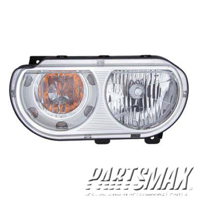 1171 | 2008-2014 DODGE CHALLENGER LT Headlamp lens/housing Halogen | CH2518137|5028777AA
