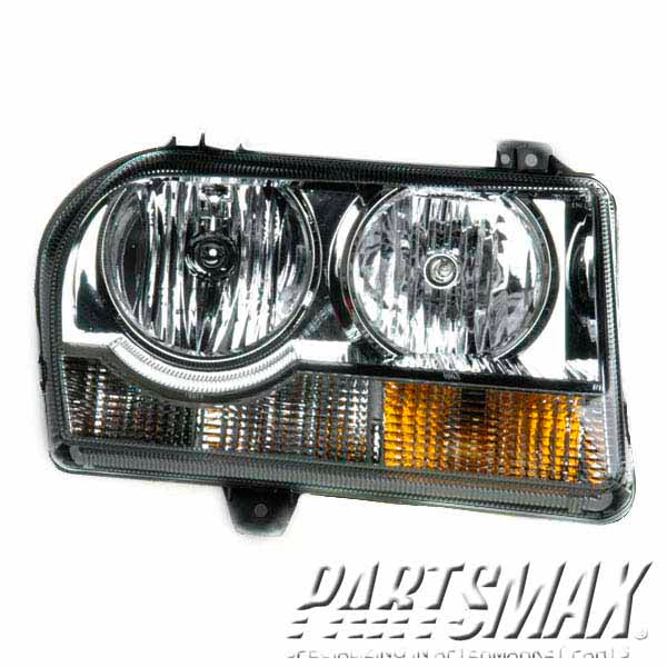 1172 | 2005-2007 CHRYSLER 300 RT Headlamp lens/housing w/2.7L or 3.5L engine | CH2519111|4805756AH