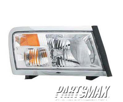 2519 | 2008-2010 DODGE DAKOTA RT Headlamp lens/housing w/o Black Bezel | CH2519128|55112244AF