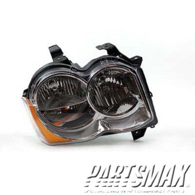 2519 | 2008-2010 JEEP GRAND CHEROKEE RT Headlamp lens/housing Grand Cherokee; Halogen | CH2519131|55157482AE