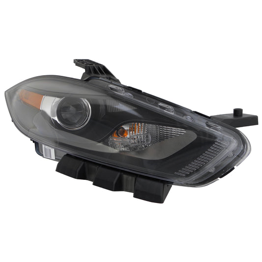 2519 | 2013-2016 DODGE DART RT Headlamp lens/housing Xenon; Black Trim | CH2519145|68292808AB