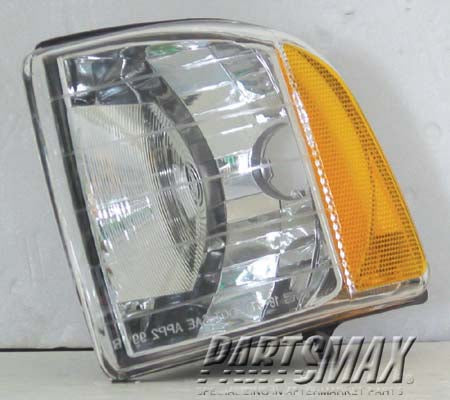 2520 | 1999-2002 DODGE RAM 2500 LT Parklamp assy w/quad headlamps; Sport; includes marker/signal lamp; early design | CH2520137|55077033AC