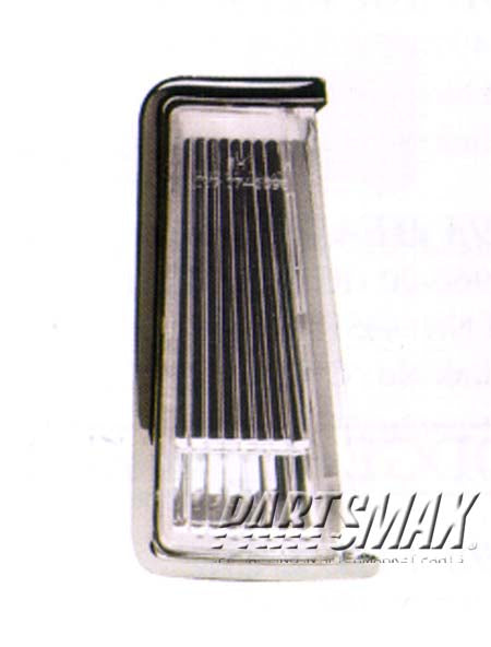 2551 | 1987-1990 DODGE CARAVAN RT Front marker lamp assy w/composite headlamps | CH2551102|4321920