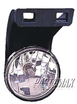 2592 | 1999-2002 DODGE RAM 2500 LT Fog lamp assy w/o Sport package; early design | CH2592120|55076941AB
