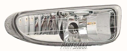 2593 | 2001-2002 DODGE NEON RT Fog lamp assy w/bulb shield | CH2593106|5303472AC