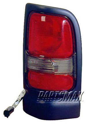 2801 | 1994-2001 DODGE RAM 1500 RT Taillamp assy w/Sport package; early design; black | CH2801135|5EK44DX8AC