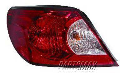 2804 | 2008-2008 CHRYSLER SEBRING LT Taillamp assy outer Convertible | CH2804101|5178171AE