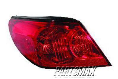 2818 | 2009-2010 CHRYSLER SEBRING LT Taillamp lens/housing Convertible; On Body | CH2818128|5113611AA