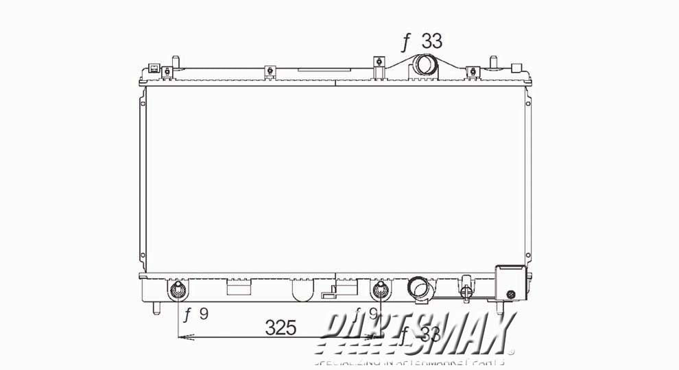 3010 | 1997-1999 DODGE NEON Radiator assembly w/air cond; USA built | CH3010122|4740097