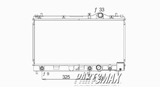 3010 | 1997-1999 DODGE NEON Radiator assembly w/air cond; USA built | CH3010122|4740097