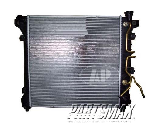 3010 | 1999-2004 DODGE DAKOTA Radiator assembly w/V6 engine; w/manual trans | CH3010138|52028776AE