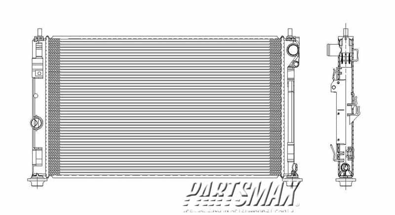 3010 | 2007-2010 JEEP COMPASS Radiator assembly Sedan | CH3010339|68004049AB