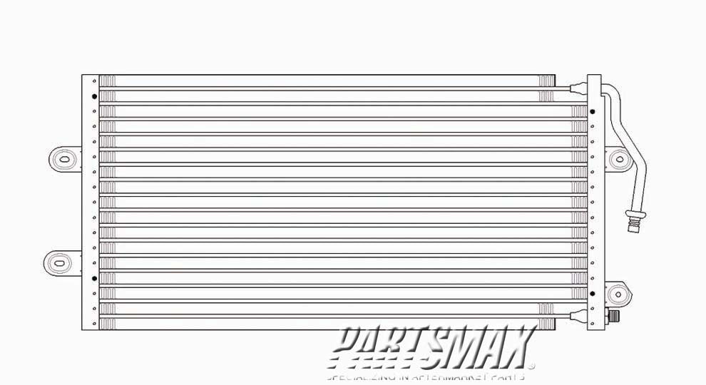 3030 | 1993-1996 EAGLE VISION Air conditioning condenser all | CH3030104|4596188