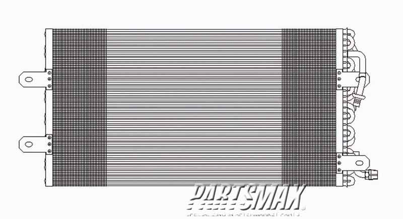 3030 | 1997-1997 EAGLE VISION Air conditioning condenser all | CH3030105|4758586