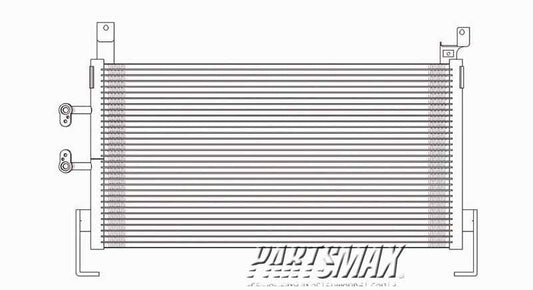 3030 | 2000-2002 DODGE NEON Air conditioning condenser all | CH3030114|5014582AE