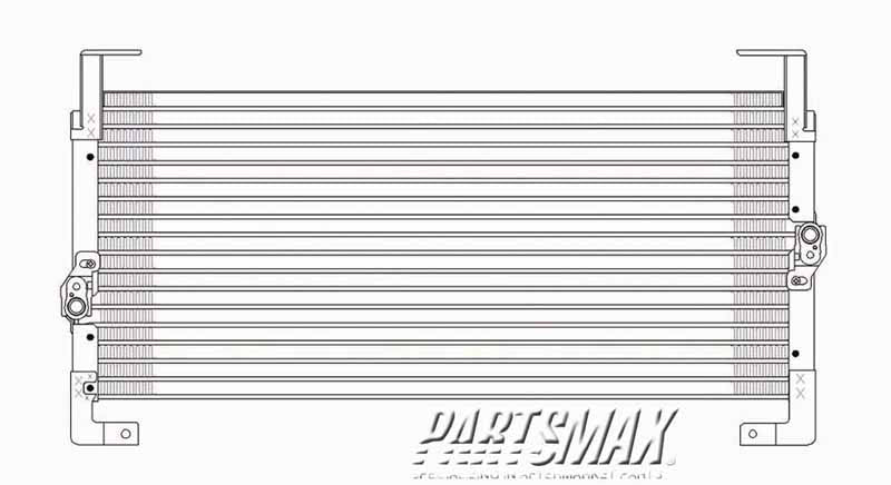 3030 | 1995-1999 PLYMOUTH NEON Air conditioning condenser all | CH3030115|4740109