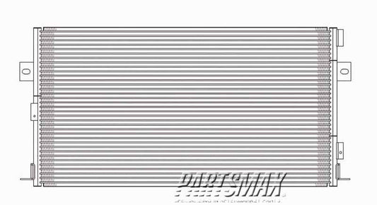 3030 | 1996-2000 DODGE CARAVAN Air conditioning condenser w/o rear air cond; w/V6 engine | CH3030137|5016793AC