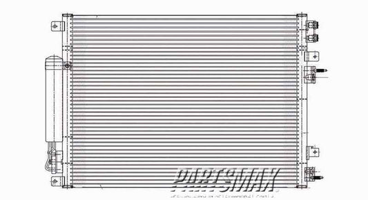 3030 | 2006-2009 DODGE CHARGER Air conditioning condenser includes trans cooler | CH3030210|5137693AE