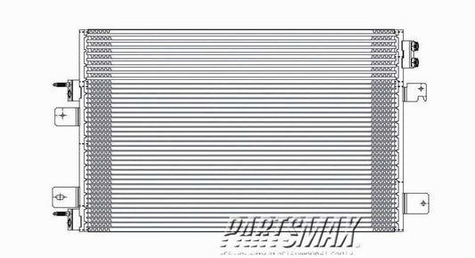 3030 | 2007-2009 DODGE CALIBER Air conditioning condenser A/T | CH3030228|68004053AA