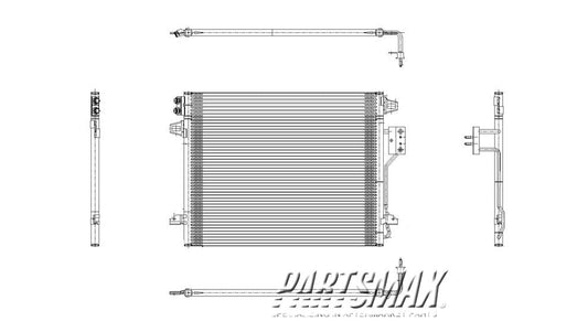 3030 | 2008-2016 CHRYSLER TOWN & COUNTRY Air conditioning condenser  | CH3030231|4677782AC