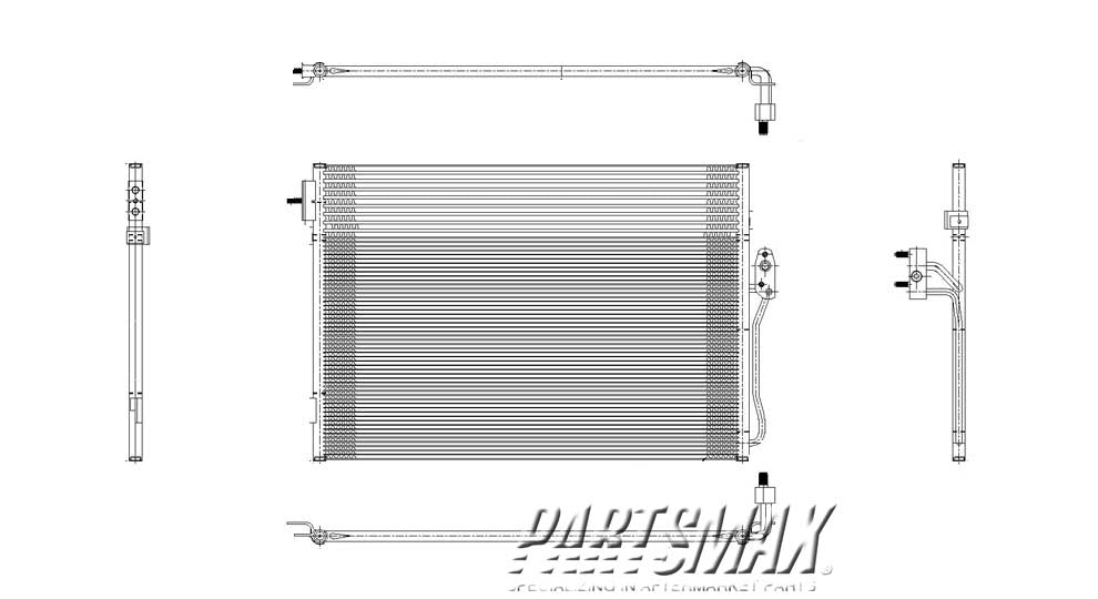 2910 | 2009-2010 DODGE JOURNEY Air conditioning condenser  | CH3030234|68038244AA