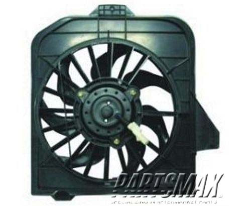 3113 | 2001-2005 DODGE CARAVAN Condenser fan electric fan assembly; right side | CH3113102|4809170AE