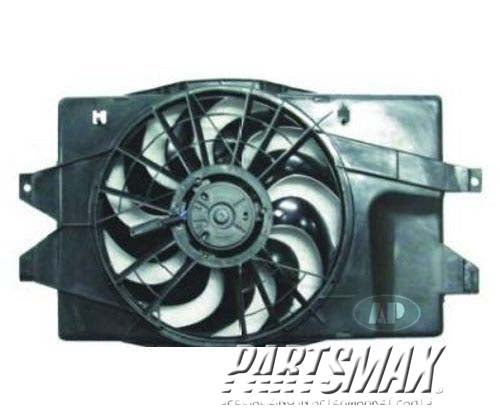 3115 | 1993-1995 DODGE CARAVAN Radiator cooling fan assy electric fan assembly | CH3115102|4644367
