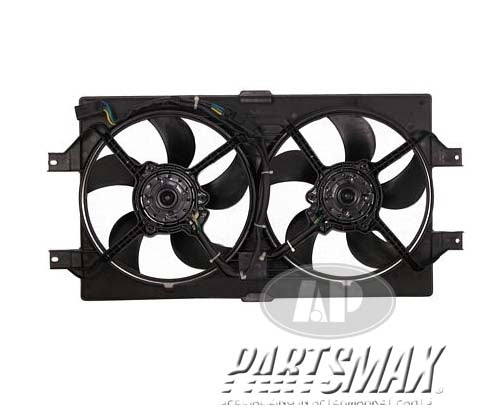 3115 | 2001-2001 CHRYSLER 300M Radiator cooling fan assy dual fan assy; stamped NMC | CH3115103|4596402AA