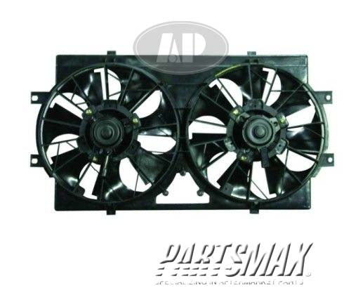 3115 | 1995-2000 DODGE STRATUS Radiator cooling fan assy w/4 cyl engine; dual fan assembly | CH3115113|CH3115113