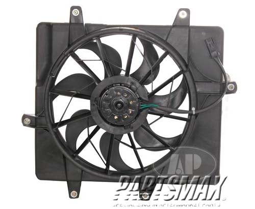 3115 | 2001-2005 CHRYSLER PT CRUISER Radiator cooling fan assy w/o Turbo | CH3115118|5017407AB