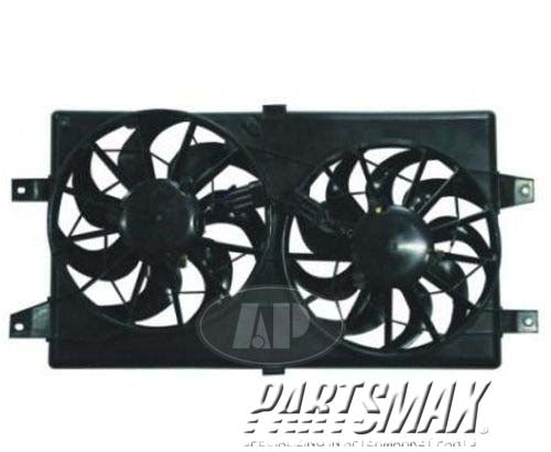 3115 | 2001-2006 DODGE STRATUS Radiator cooling fan assy 4dr sedan; dual fan assembly | CH3115122|CH3115122