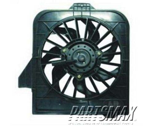 3115 | 2001-2005 CHRYSLER VOYAGER Radiator cooling fan assy 3.3L|3.8L; electric fan assembly; left side; To 1-31-05 | CH3115123|4809171AG