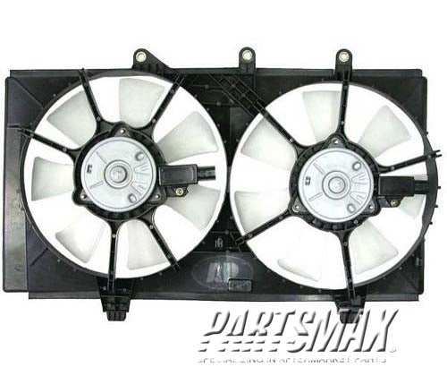 3115 | 2001-2003 DODGE NEON Radiator cooling fan assy electric fan assembly; w/2.0L engine; w/auto trans; w/dual fan | CH3115130|CH3115130