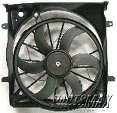 3115 | 2002-2007 JEEP LIBERTY Radiator cooling fan assy 3.7L; Single Fan Assy; see notes | CH3115162|52079528AB-PFM