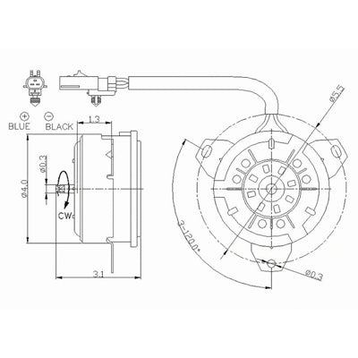 3116 | 1999-2000 JEEP GRAND CHEROKEE Radiator fan motor Grand Cherokee; w/4.7L V8 engine; w/o towing package | CH3116113|CH3116113