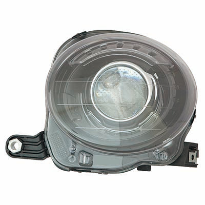 2502 | 2012-2019 FIAT 500 LT Headlamp assy composite Projector Type; w/Black Bezel; w/Chrome Trim | FI2502101|68172231AC