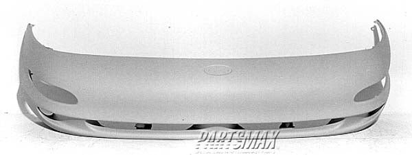 1000 | 1993-1997 FORD PROBE Front bumper cover base model; prime | FO1000217|F32Z17D957B