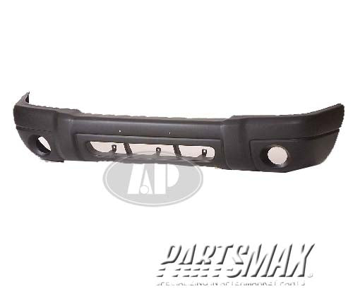 1000 | 1999-2001 FORD EXPLORER Front bumper cover Sport; w/o wheel flares; black | FO1000448|YL2Z17757AAB