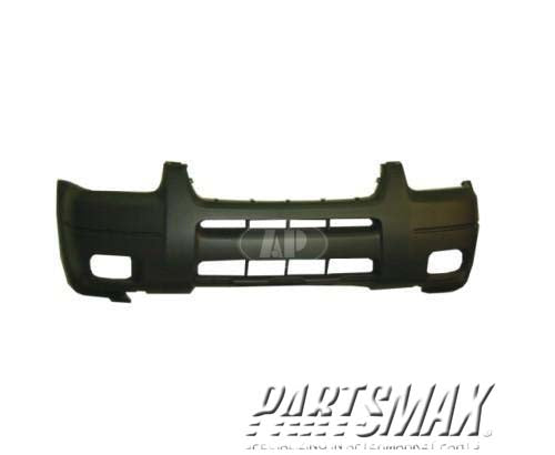 250 | 2001-2004 FORD ESCAPE Front bumper cover PLATINUM; w/Fog Lamps; w/o Lip Mldg Holes; Dark Gray | FO1000520|YL8Z17D957DAB