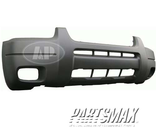 250 | 2001-2004 FORD ESCAPE Front bumper cover PLATINUM; w/Fog Lamps; w/Lip Mldg Holes; Dark Gray | FO1000521|YL8Z17D957MAB